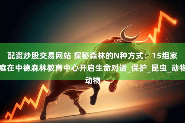 配资炒股交易网站 探秘森林的N种方式：15组家庭在中德森林教育中心开启生命对话_保护_昆虫_动物